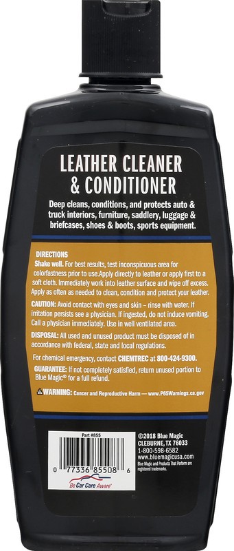 slide 2 of 4, Blue Magic Leather Cleaner And Conditioner, 8 oz
