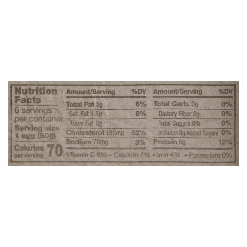 slide 3 of 5, Hillandale Farms Nearby Large White Eggs, 6 ct