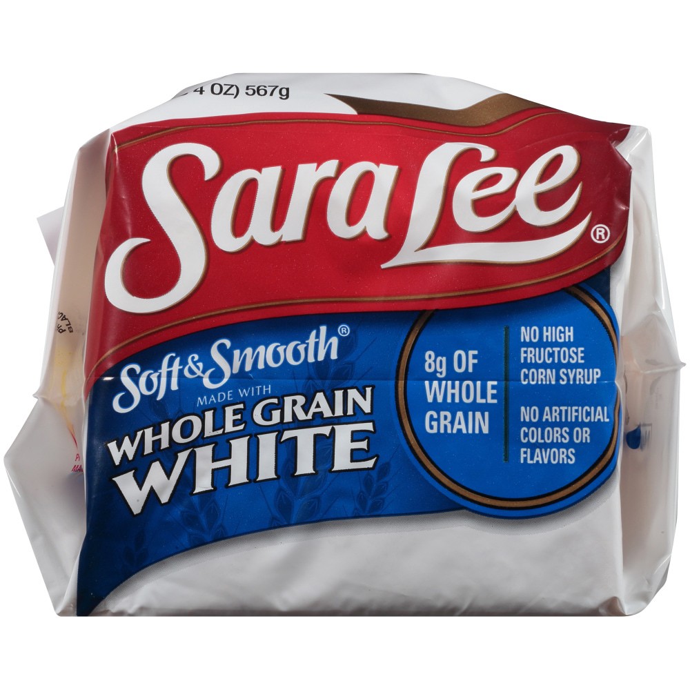 slide 5 of 5, Sara Lee Soft Whole Grain White Bread, 20 oz