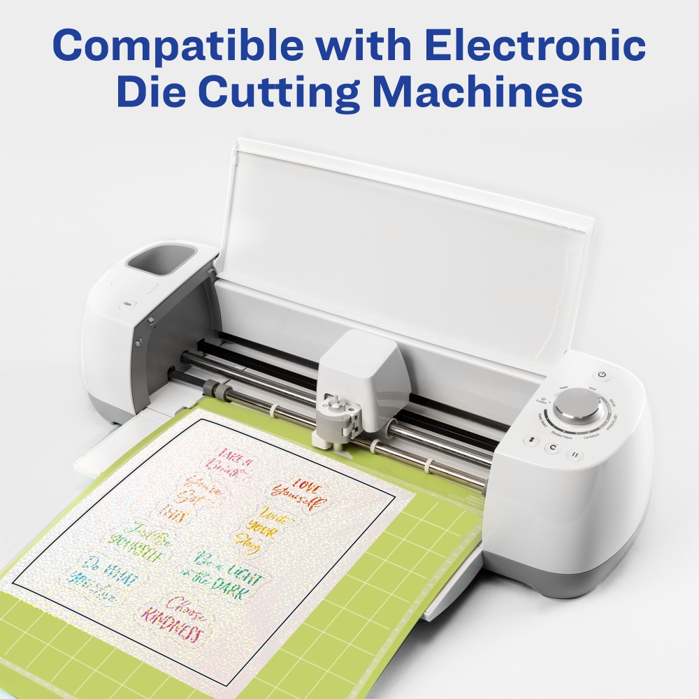 slide 4 of 6, Avery Luxe Collection Holographic Laminating Sheet, 5 ct