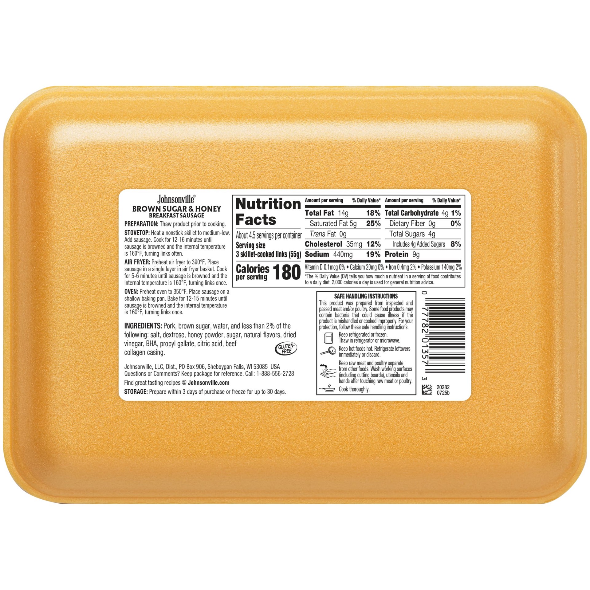 slide 3 of 5, Johnsonville Brown Sugar & Honey Breakfast Sausage, 14 Count, 12 oz, 12 oz