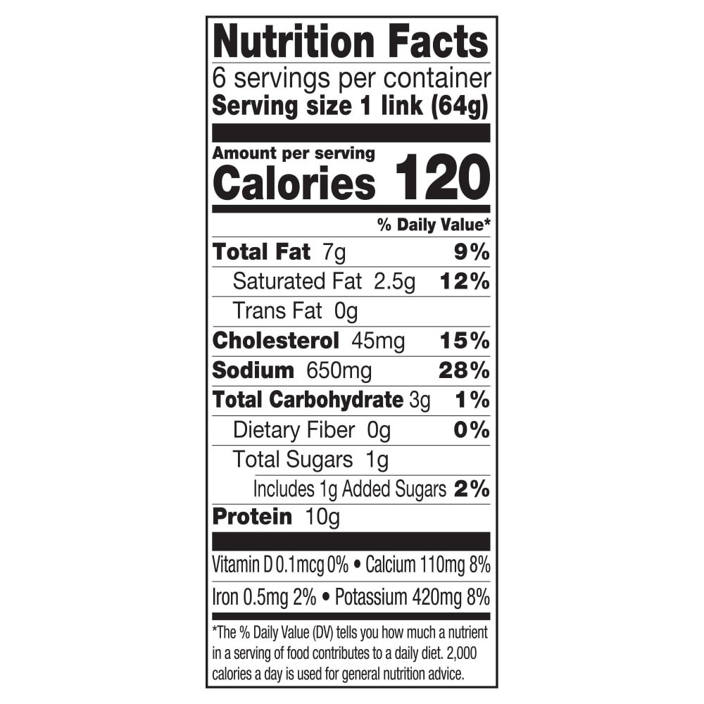 slide 6 of 6, Johnsonville Turkey Cheddar Smoked Sausage, 6 Count, 13.5 oz, 13.5 oz