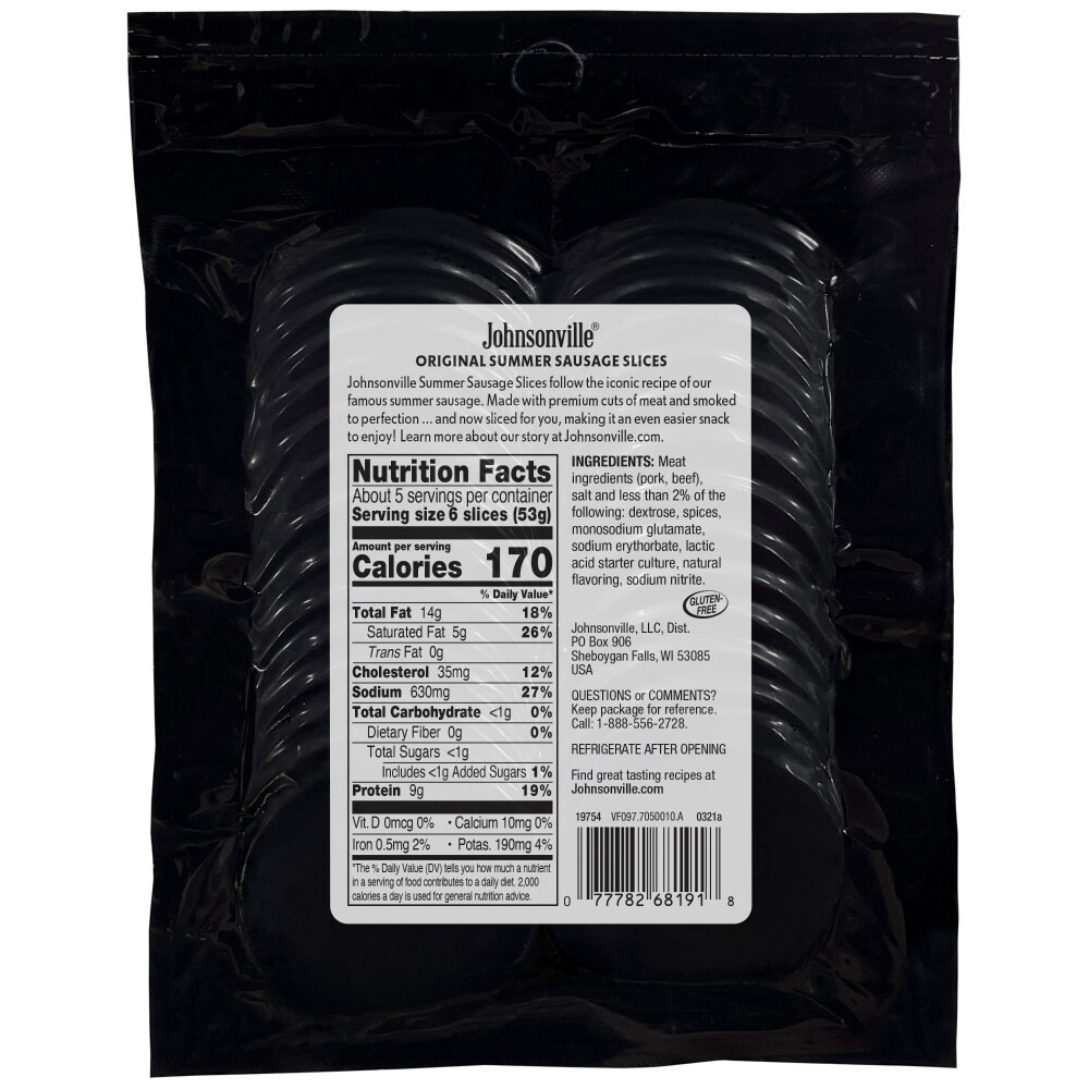 slide 2 of 2, Johnsonville Jville Orig Summer Ssage Slice, 1 ct
