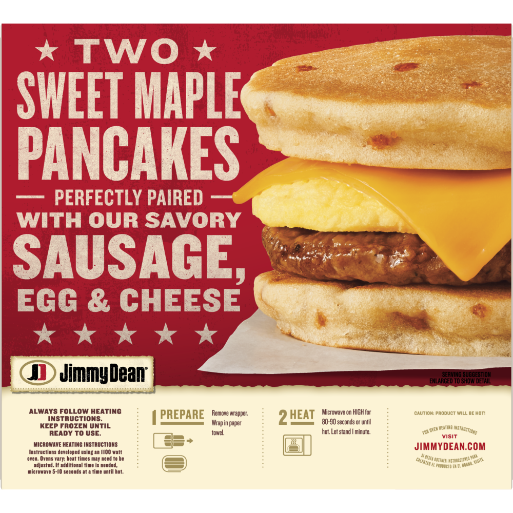 Jimmy Dean Sausage Egg & Cheese Maple Griddle Cakes 4 ct | Shipt