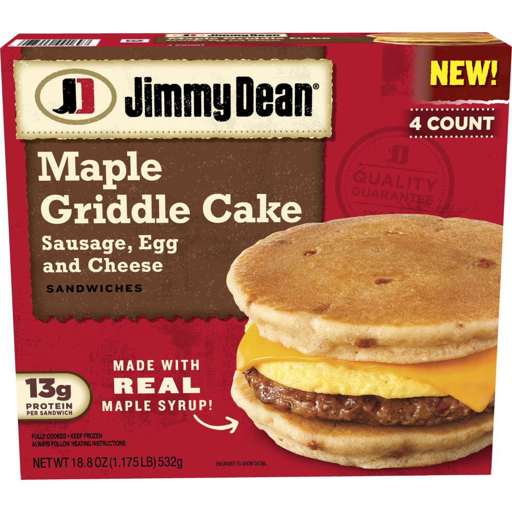 Jimmy Dean Sausage Egg & Cheese Maple Griddle Cakes 4 ct | Shipt