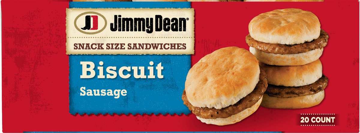 slide 5 of 6, Jimmy Dean Snack Size Sandwiches Sausage Biscuit, 20 ct; 1.7 oz