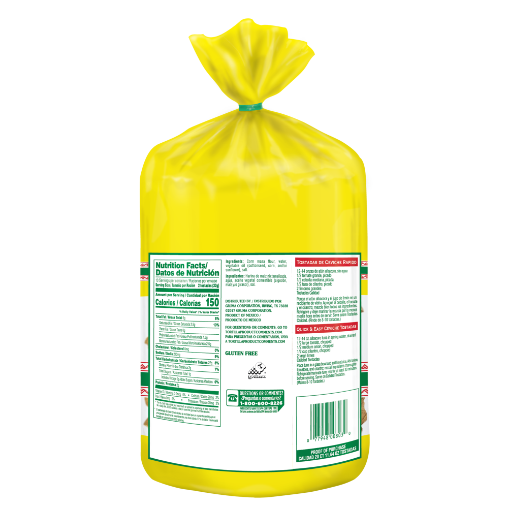 slide 2 of 4, Calidad Tostada Casera, 11.64 oz