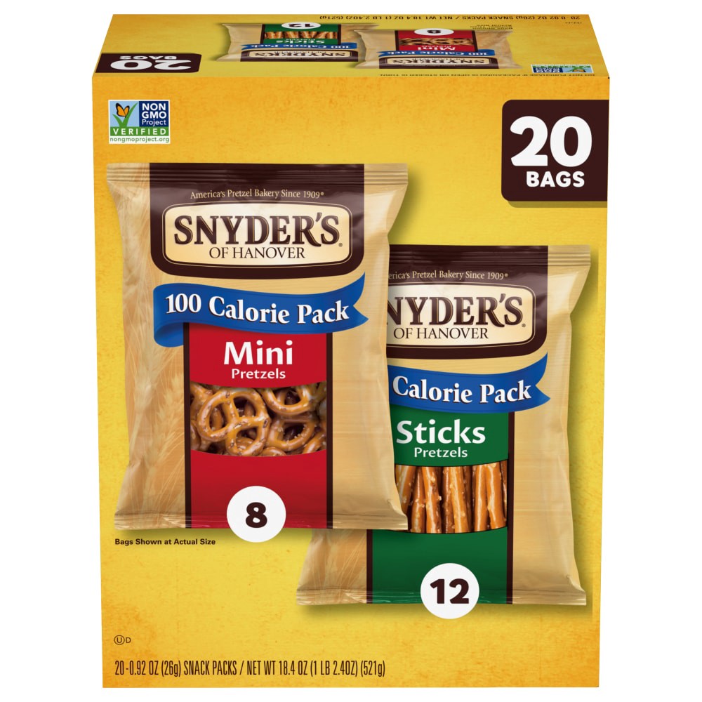 slide 2 of 2, Snyder's of Hanover Variety Pack Pretzels, 18.400 oz