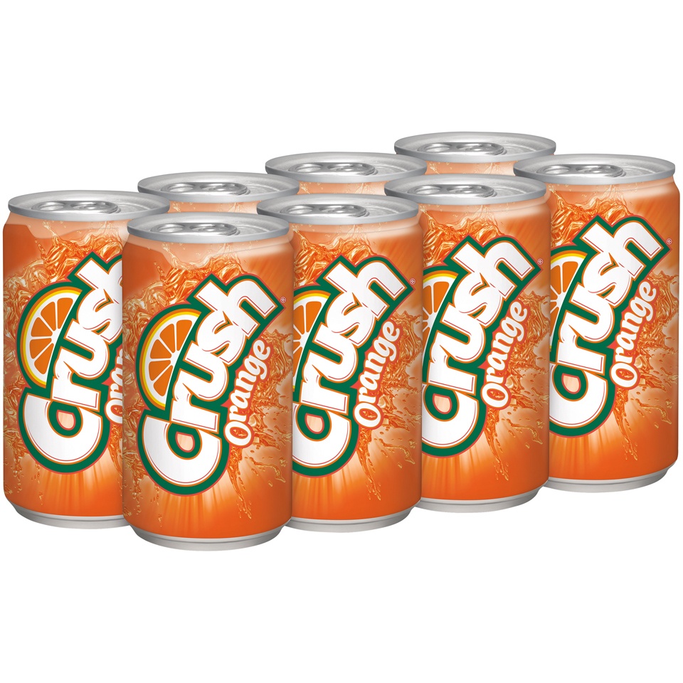 slide 2 of 3, Crush Orange Soda- 8 ct, 8 ct; 7.5 oz