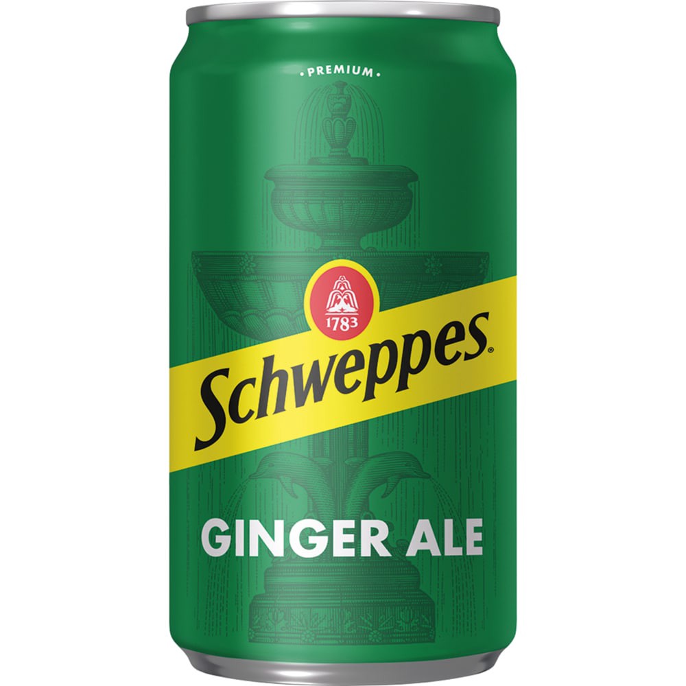 slide 3 of 6, Schweppes Ginger Ale Soda, 7.5 fl oz Mini Cans, 10 pack - 10 ct, 10 ct; 7.5 oz
