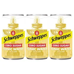 Schweppes Zero Sugar Tonic Water Cans