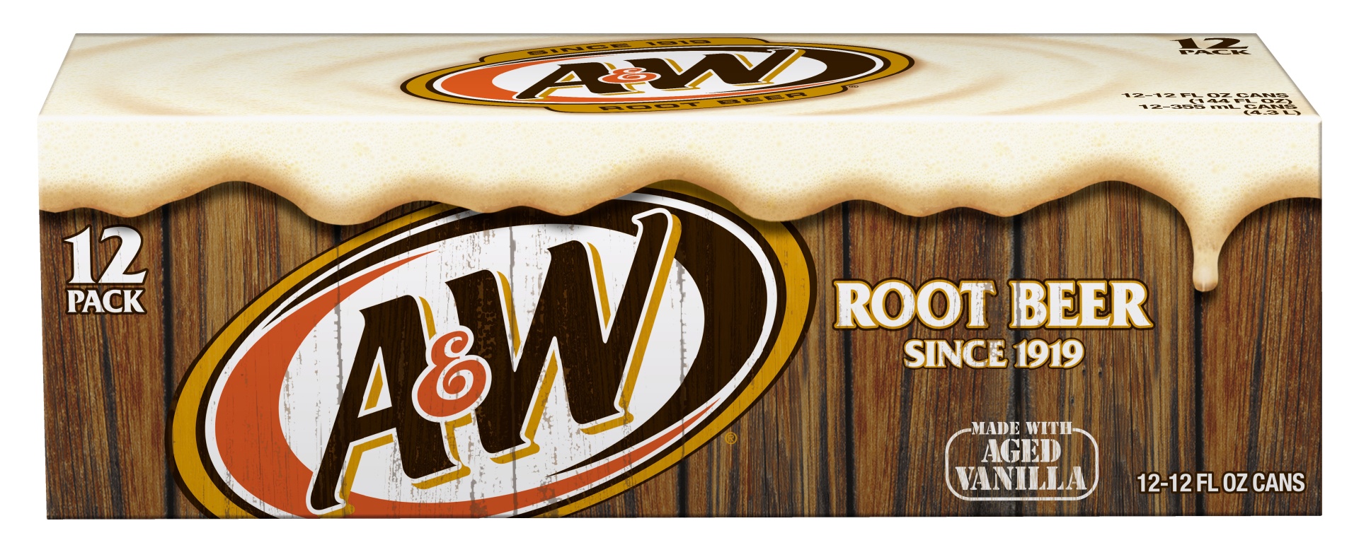 slide 1 of 3, A&W Root Beer 12Pk 12 Oz, 144 oz