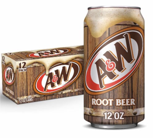 slide 1 of 6, A&W® Root Beer Soda Cans, 12 ct; 12 fl oz
