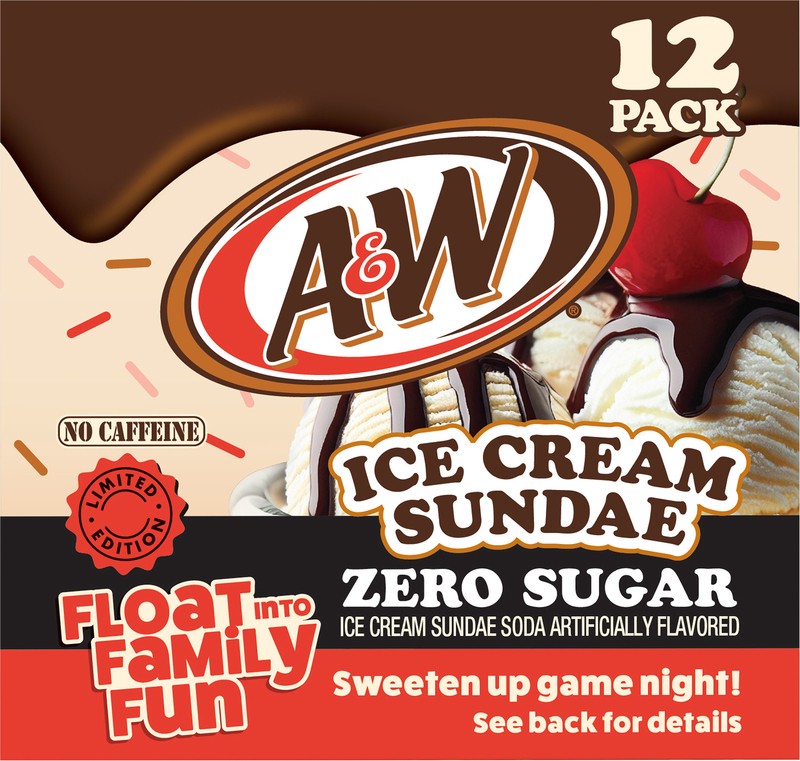 slide 4 of 5, A&w Zero Sgr Ice Crm Sundae 12/12oz, 12 ct; 12 fl oz