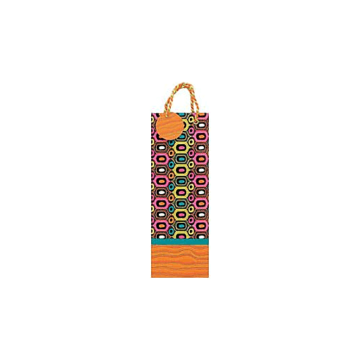 slide 1 of 1, The Gift Wrap Company Bottle Bag Funkadelia, 1 ct