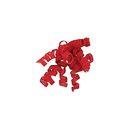 slide 1 of 1, The Gift Wrap Company JUTE CURLY BOW RED, 1 ct