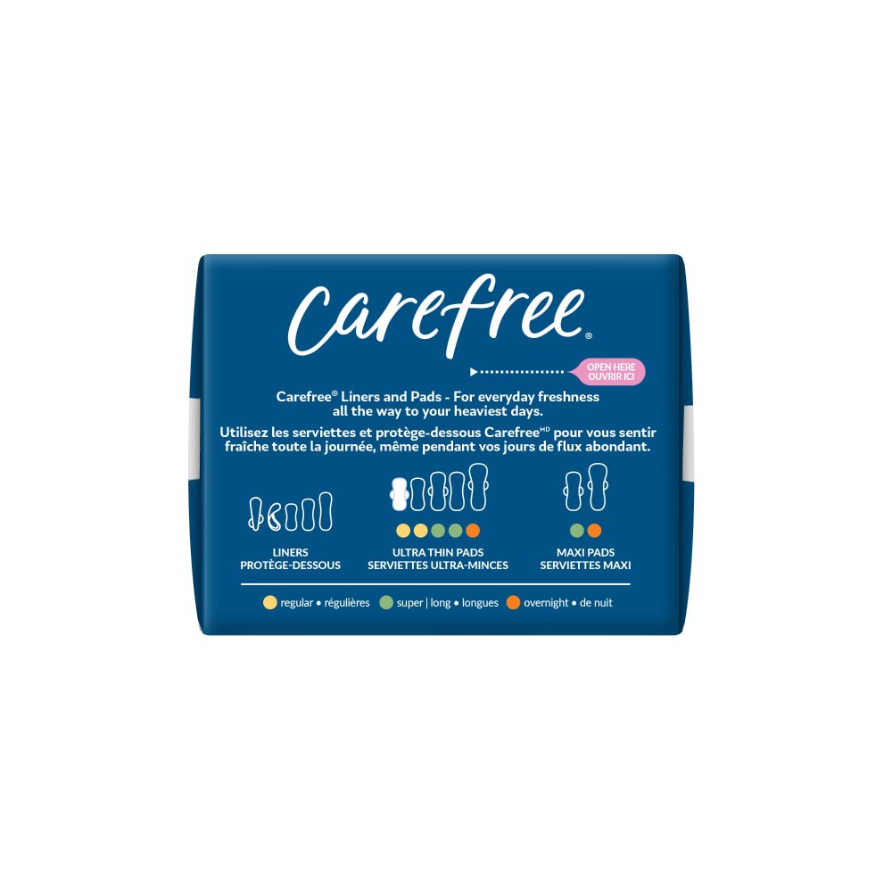 slide 4 of 5, Carefree Regular Ultra Thin Pads 28 ea, 28 ct
