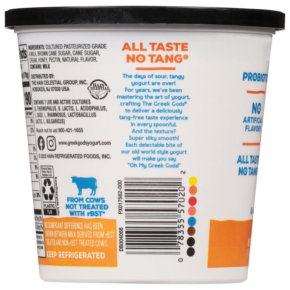 slide 2 of 6, Greek Gods Honey Peach Greek Yogurt, 24 oz