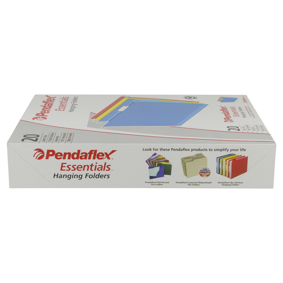 slide 3 of 5, Pendaflex Essentials Assorted Hanging Folders Letter, 20 ct