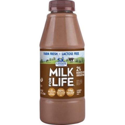 slide 1 of 1, Upstate Farms Milk For Life 2% Chocolate Milk Pint, 1 pint