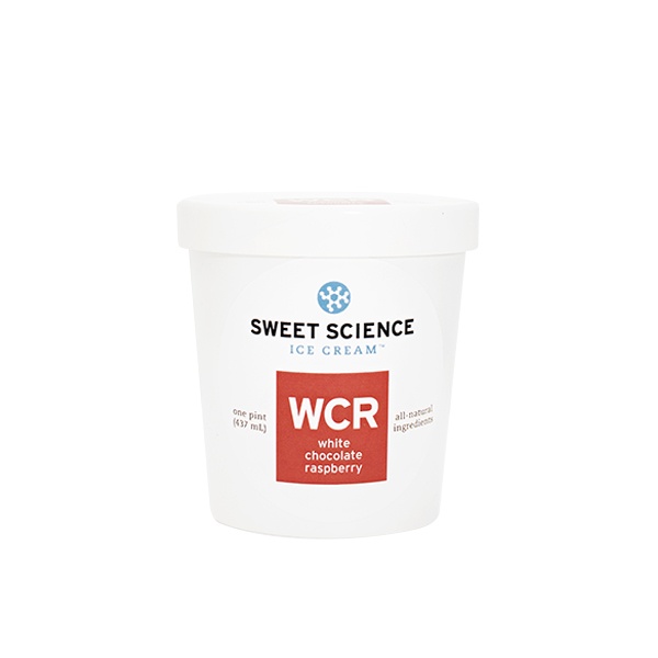 slide 1 of 1, Sweet Science Ice Cream - White Chocolate Raspberry, 