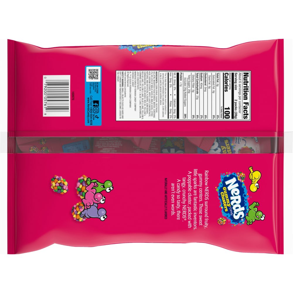 slide 3 of 5, Nerds Halloween Cluster Pouch Bag, 6 oz