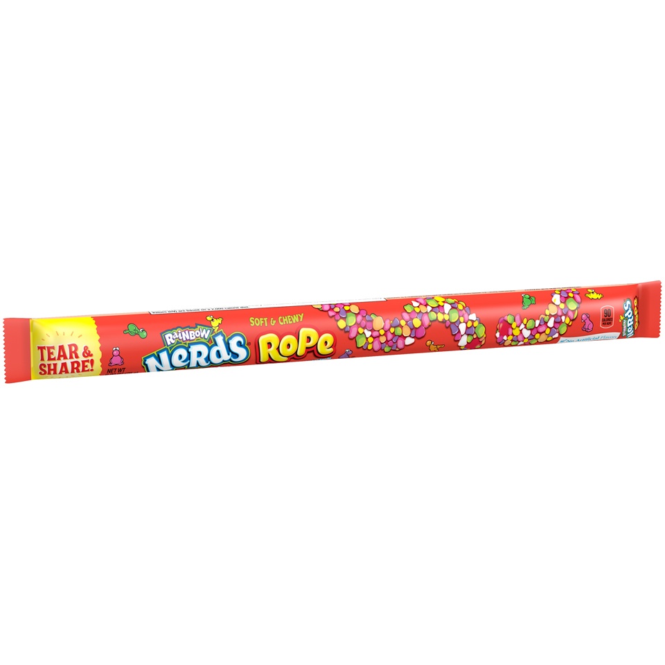 slide 4 of 8, Nerds Rainbow Rope, 0.92 oz