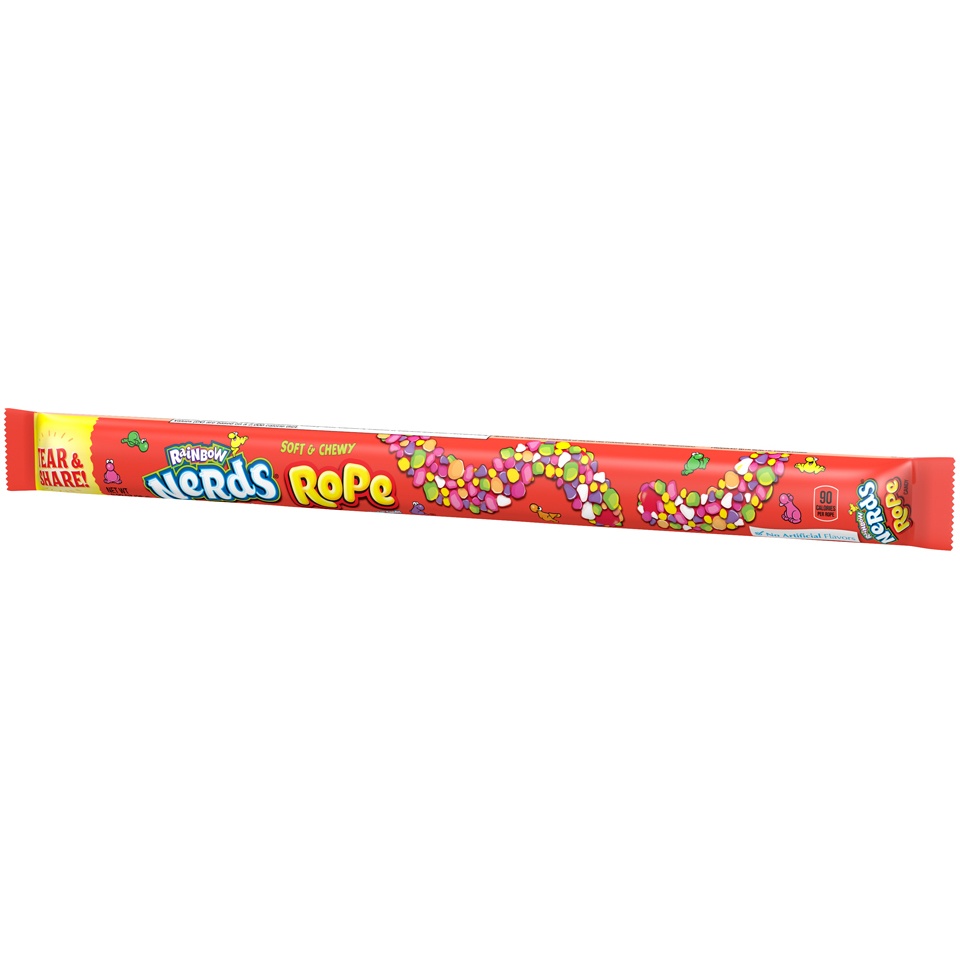 slide 5 of 8, Nerds Rainbow Rope, 0.92 oz