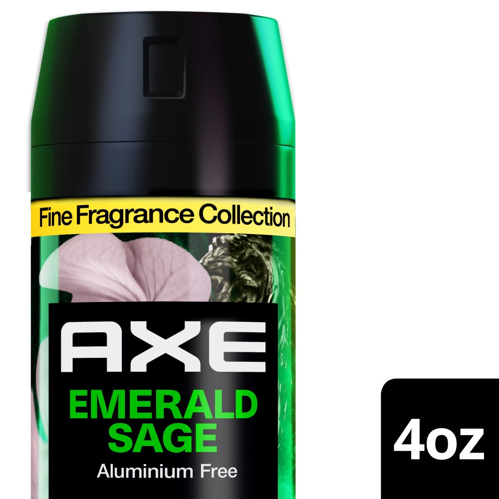 slide 1 of 6, AXE Fine Fragrance Collection Premium Deodorant Body Spray for Men Emerald Sage, 4 oz