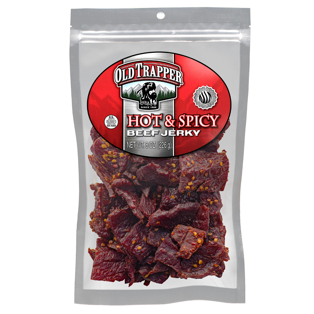 slide 2 of 2, Old Trapper Hot & Spicy Beef Jerky - 10 oz, 10 oz