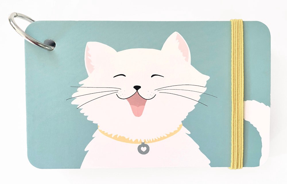 slide 2 of 2, Carolina Pad Heads Up Butter Cup Cat Index Cards, 1 ct