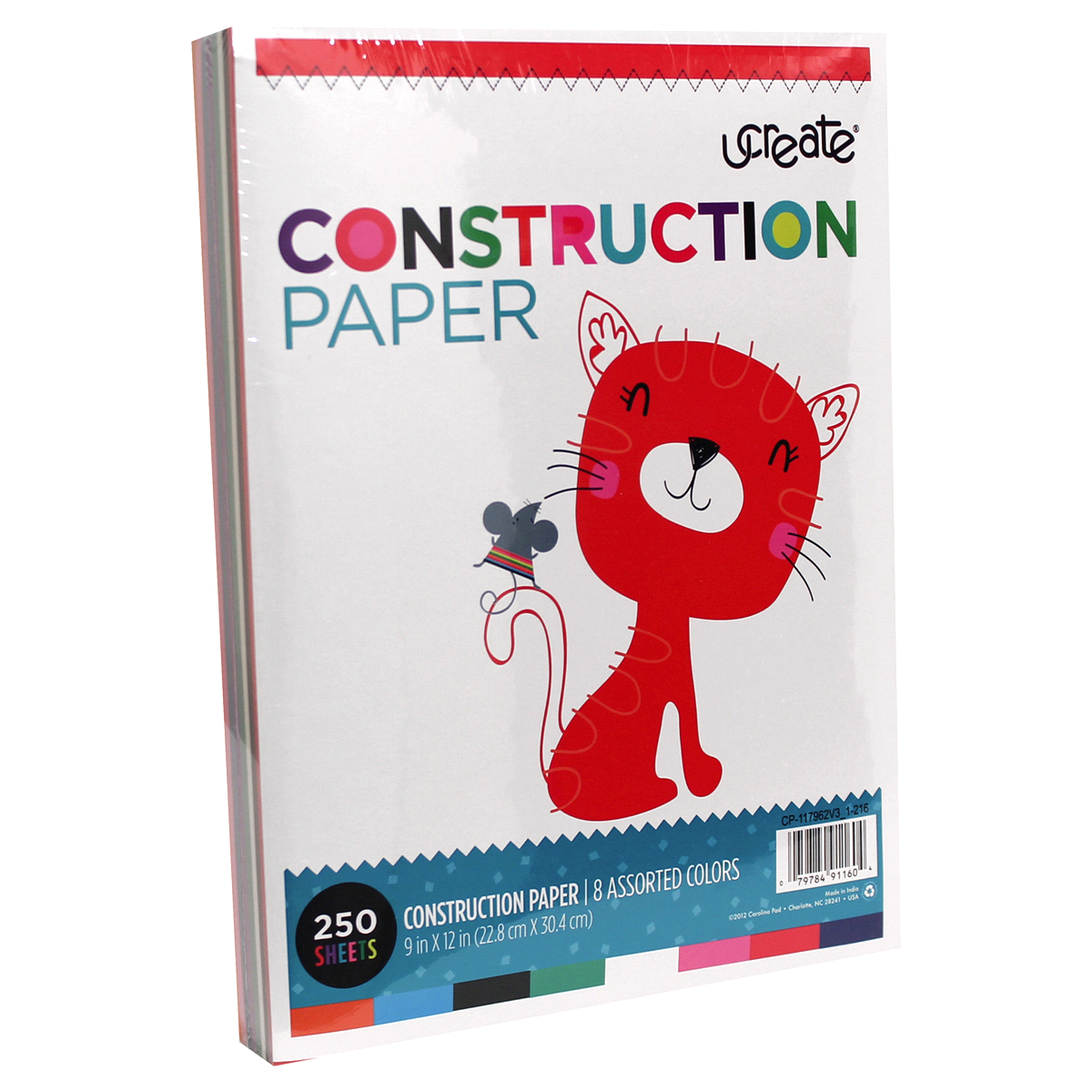 slide 2 of 2, Carolina Pad U Create Construction Paper, 250 ct