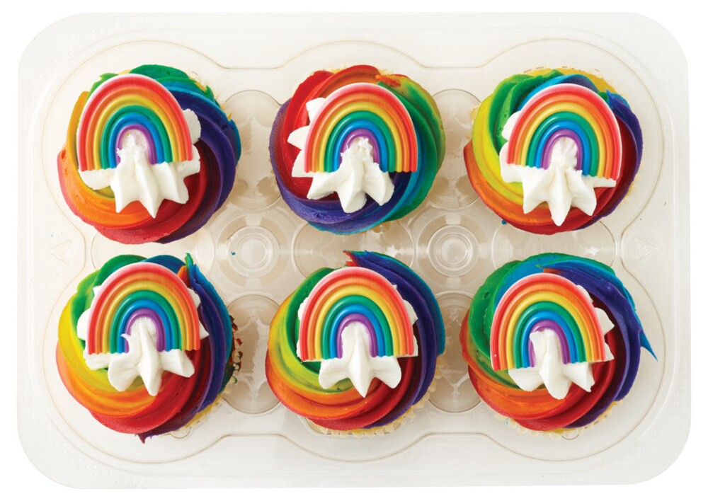 slide 2 of 2, Bakery Fresh Goodness Pride Cupcakes, 6 ct