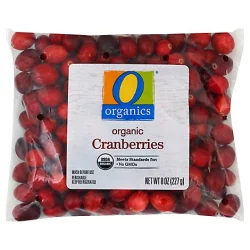 O Organics Organic Cranberries Prepacked Bag Fresh - 8 Oz