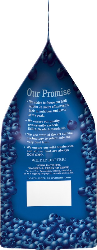 slide 4 of 5, Wyman's Wild Blueberries 3 lb, 3 lb
