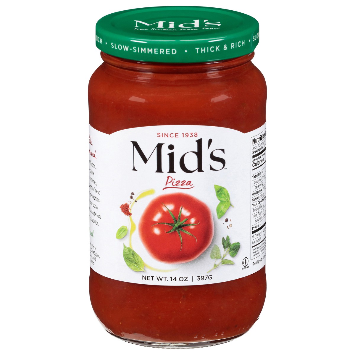 slide 1 of 9, Mid's Pizza Sauce - 14 oz, 14 oz