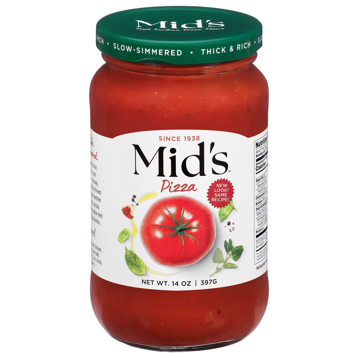 slide 1 of 9, Mid's Pizza Sauce - 14 oz, 14 oz