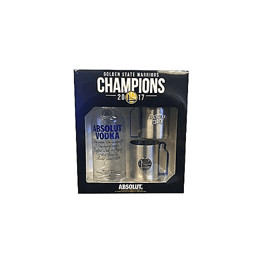 slide 1 of 1, Absolut Vodka - Warriors Gift Pack, 750 ml