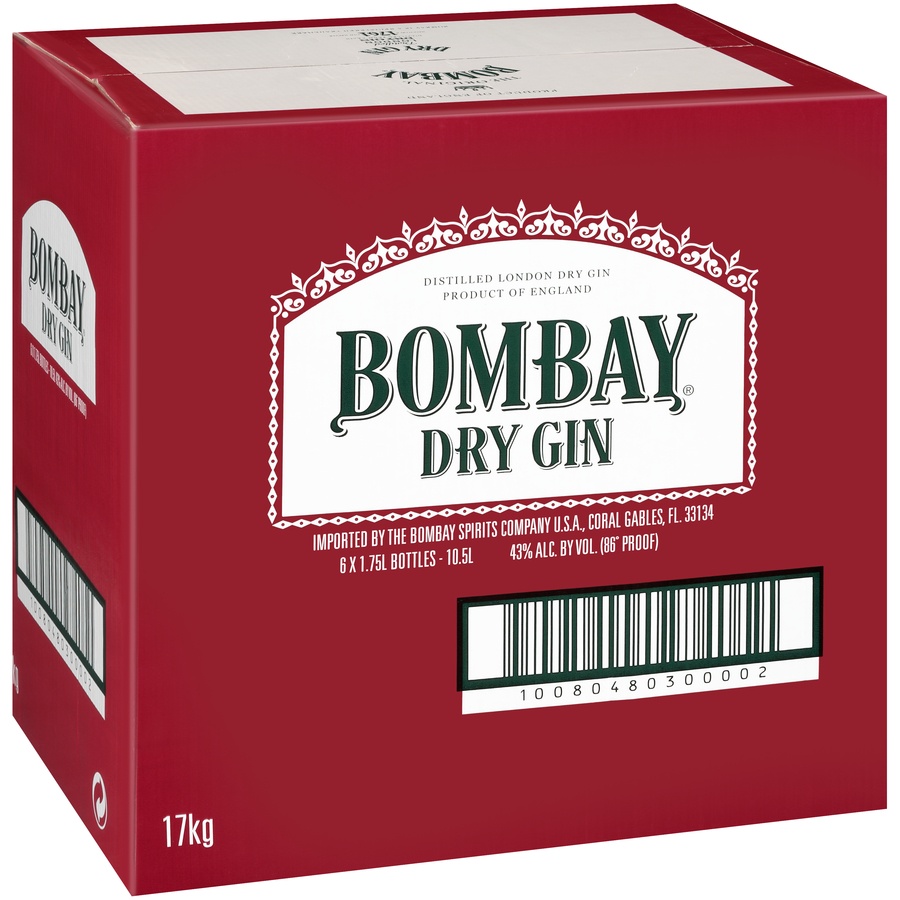 slide 3 of 6, Bombay Dry Gin 1.75 Lt, 1.75 liter