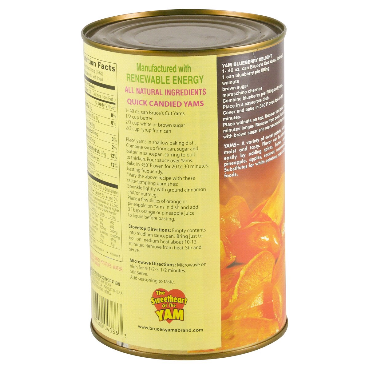 slide 4 of 4, Bruce's Cut in Syrup Yams Sweet Potatoes 40 oz, 40 oz