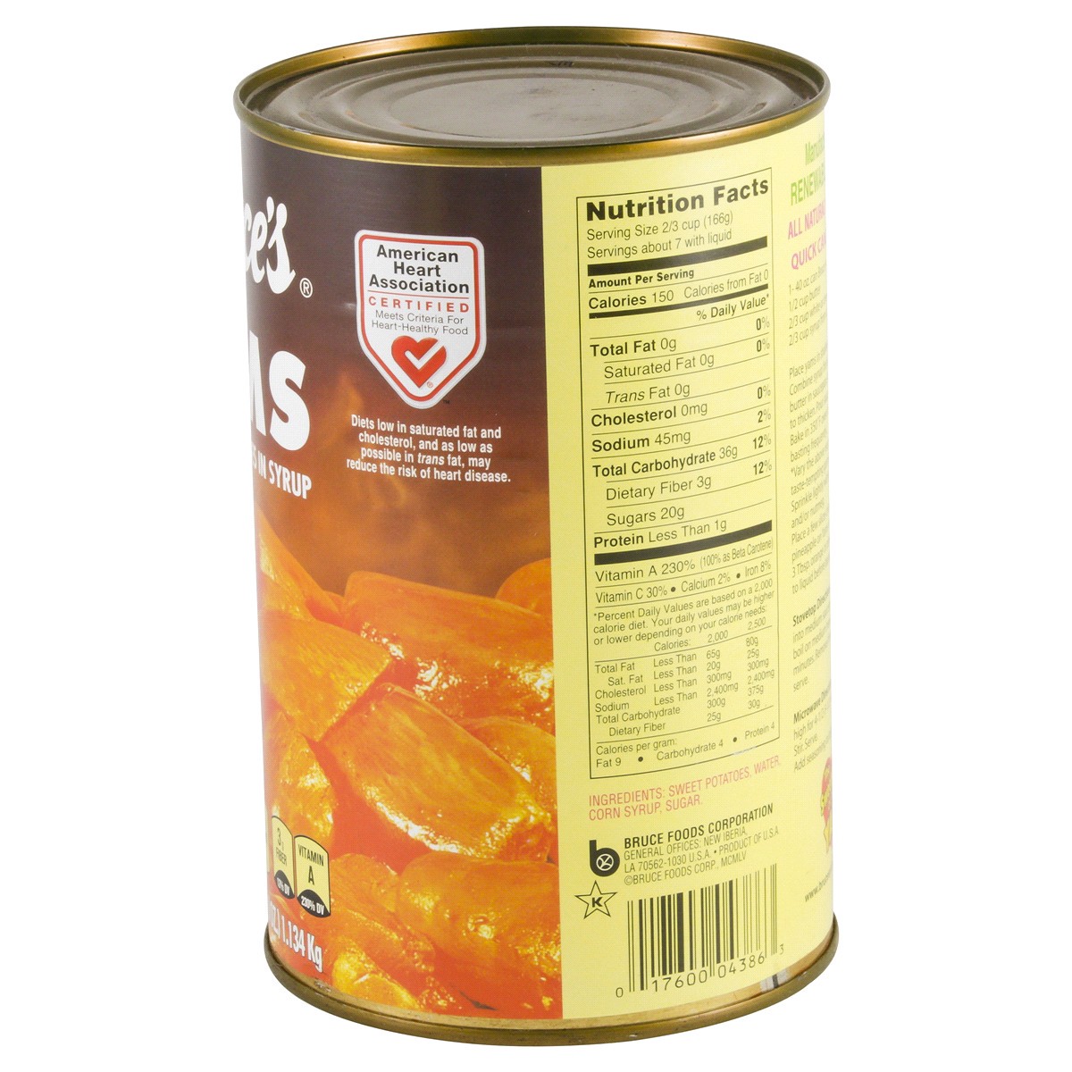 slide 3 of 4, Bruce's Cut in Syrup Yams Sweet Potatoes 40 oz, 40 oz