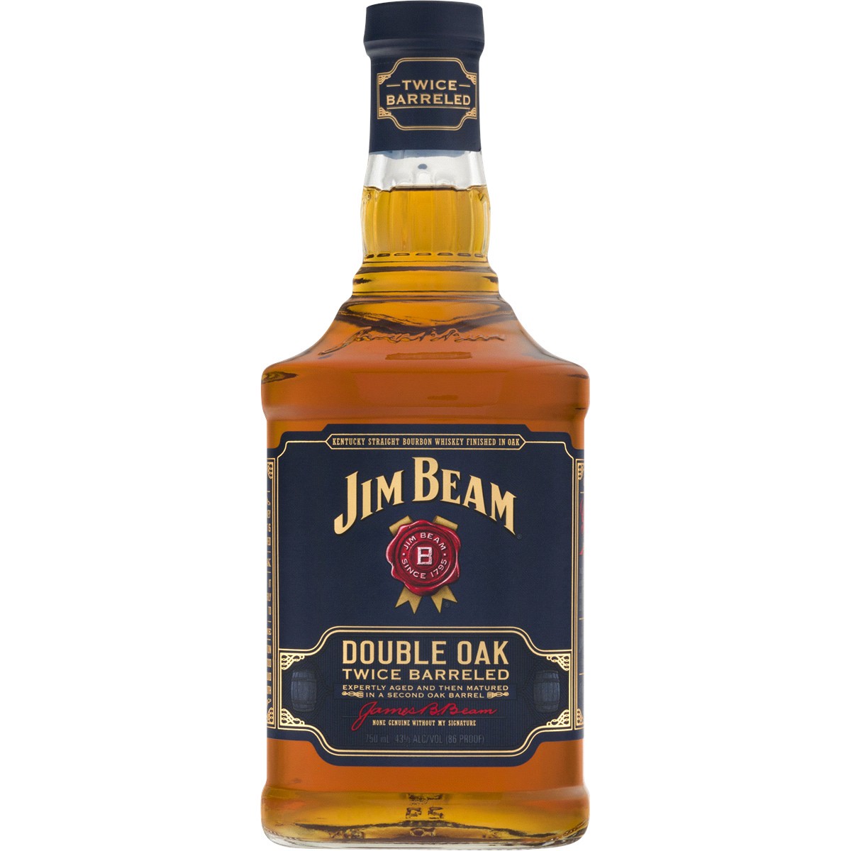 slide 3 of 3, Jim Beam Double Oak Twice Barreled Kentucky Straight Bourbon Whiskey 750 ml, 750 ml