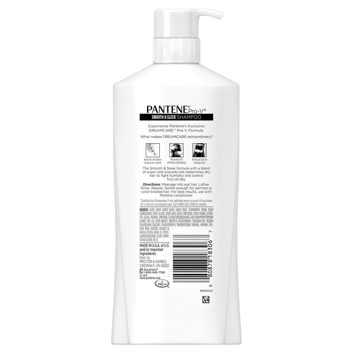 slide 4 of 4, Pantene Pro-V Smooth & Sleek Shampoo, 25 fl oz