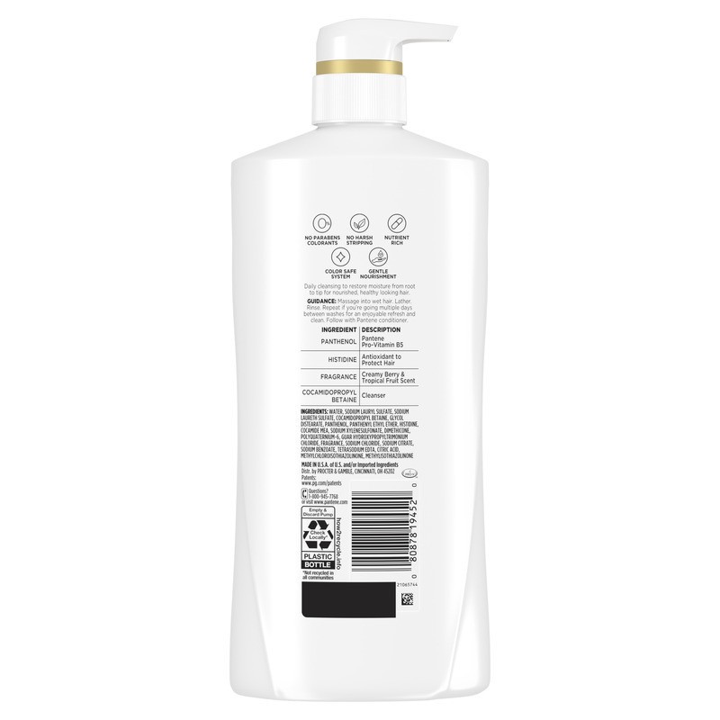 slide 3 of 4, Pantene Daily Moisture Renewal 72 HR Lush Moisture Shampoo 23.6oz, 23.60 fl oz