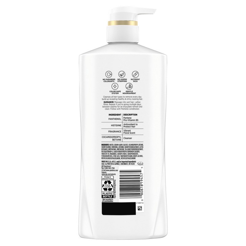 slide 3 of 4, PANTENE PRO-V Classic Clean Shampoo, 23.6oz, 23.60 fl oz