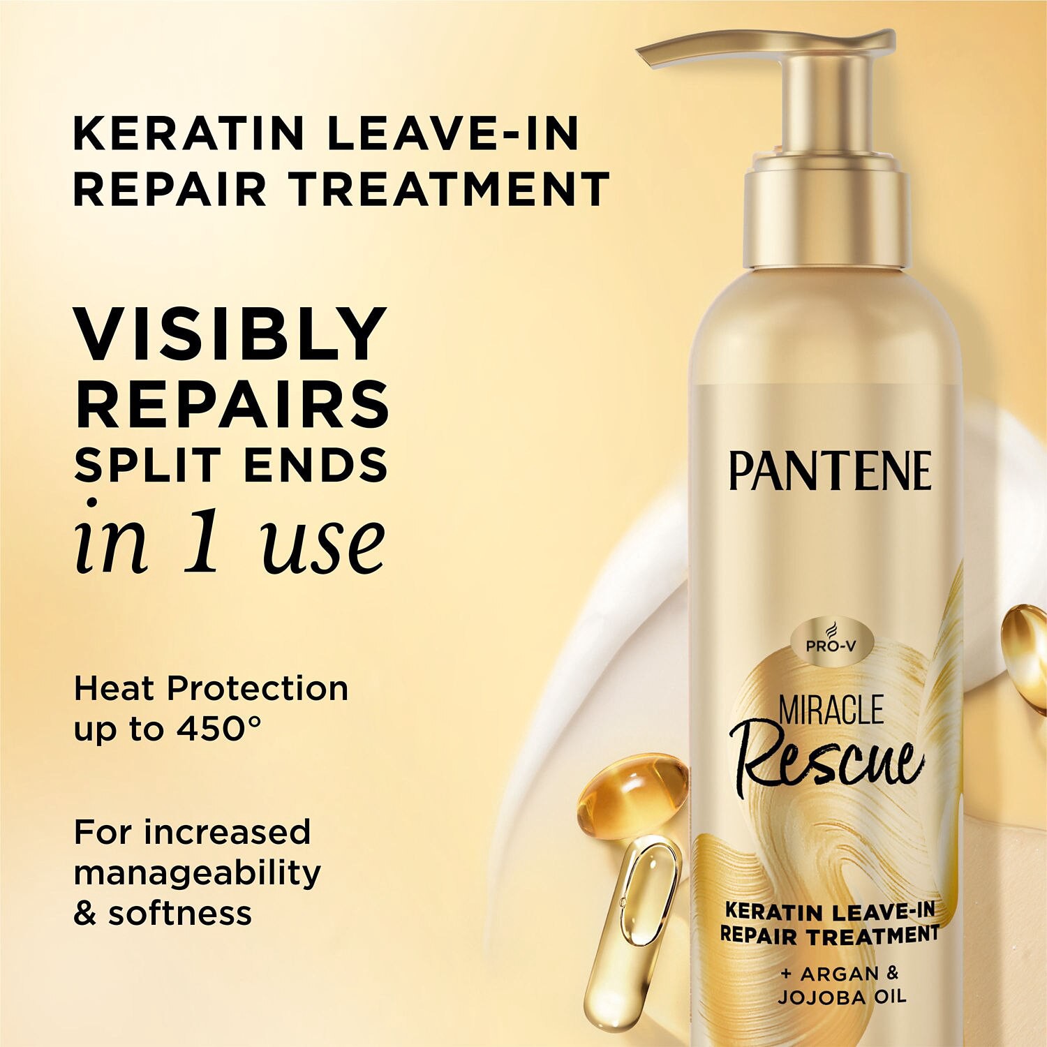 slide 3 of 7, Pantene Pro-V Miracle Rescue Keratin Leave-In Repair Treatment, 7.6 Oz, 7.6 oz