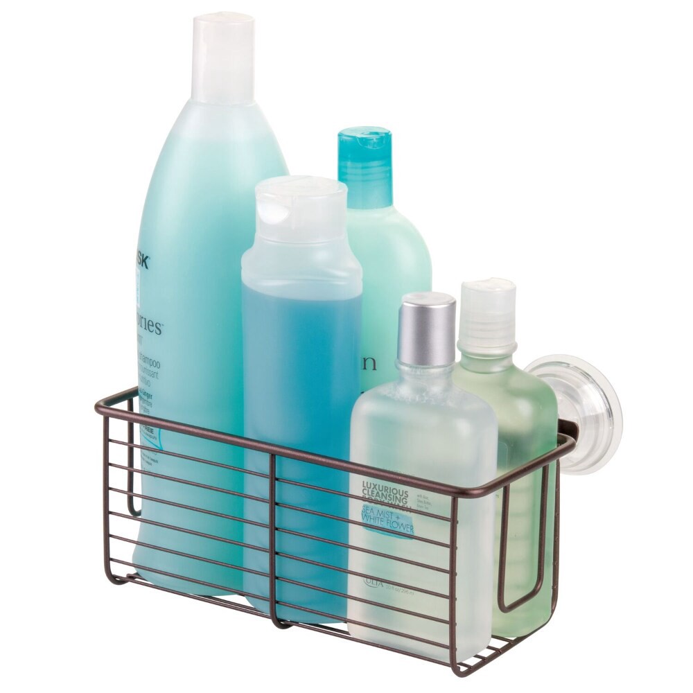 slide 2 of 3, InterDesign Classico Suction Bath Basket - Bronze, 1 ct