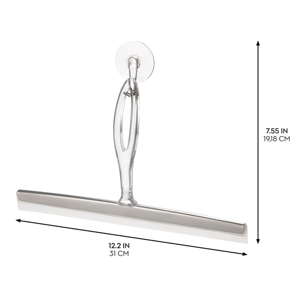 slide 2 of 4, Interdesign Euro Squeegee - Clear/Stainless Steel, 1 ct