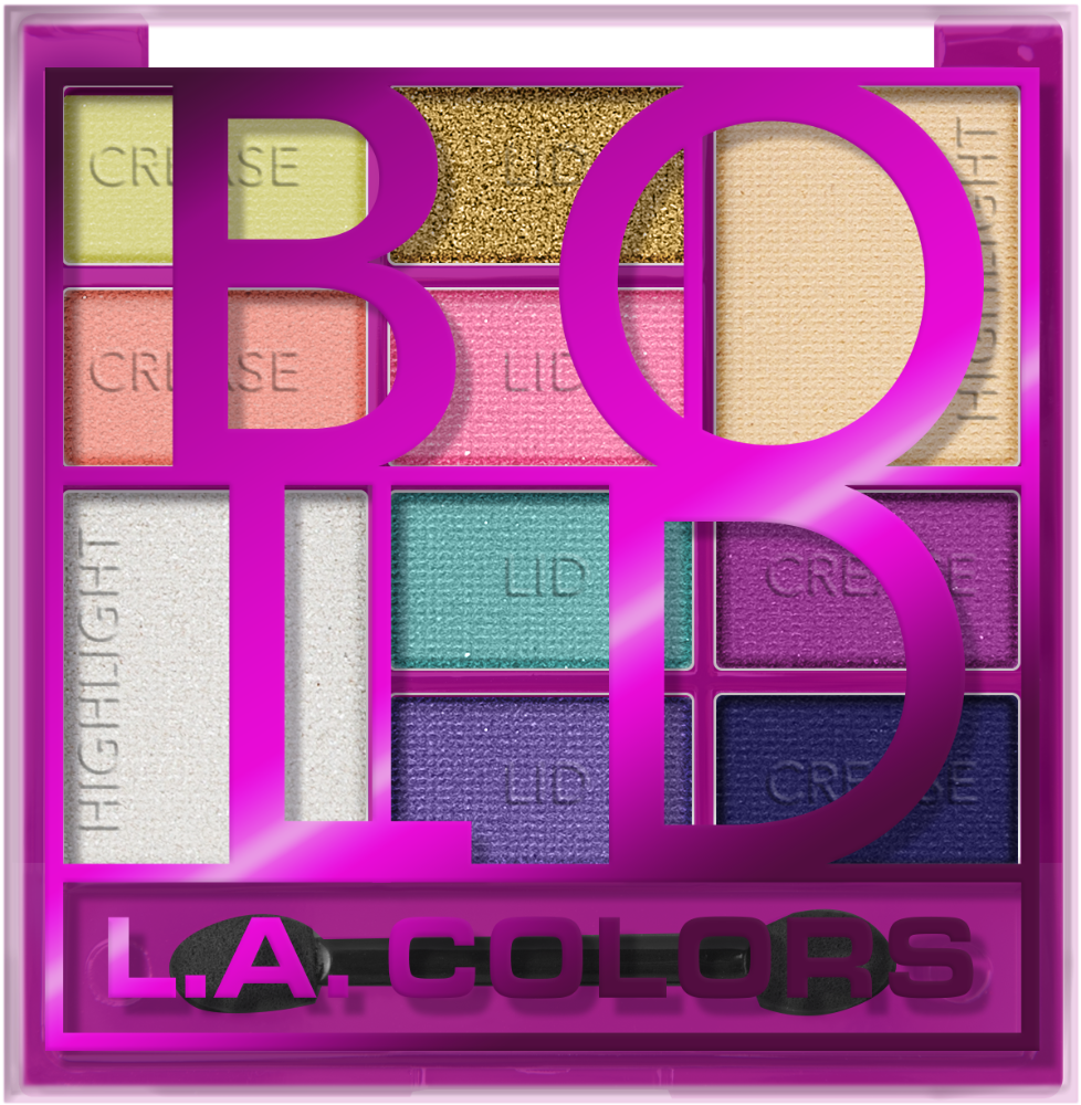 slide 1 of 1, L.A. Colors Block Palette Bold, 1 ct