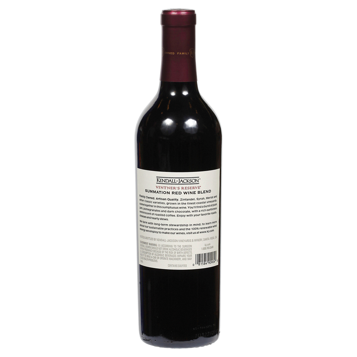 slide 2 of 2, Kendall-Jackson Vintner's Reserve Summation Red Blend Bottle, 750 ml